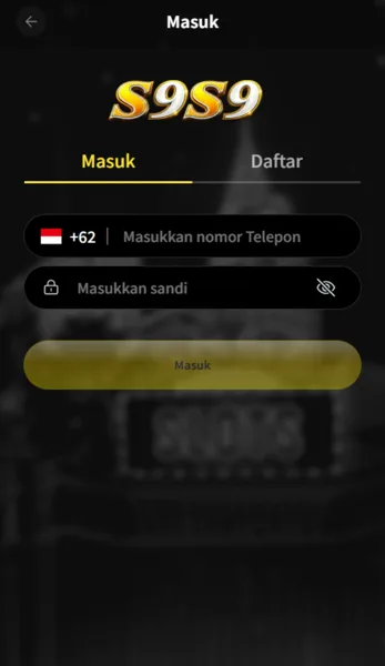 S9S9 Login Resmi APK 2026